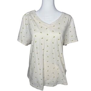 Old Navy Avocado Print V-Neck Tee Shirt XL